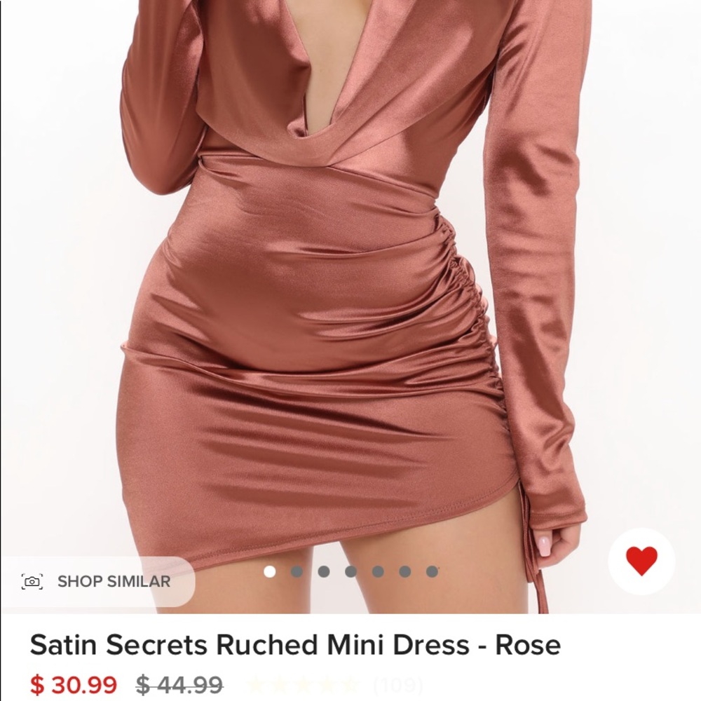 satin secrets fashion nova dress